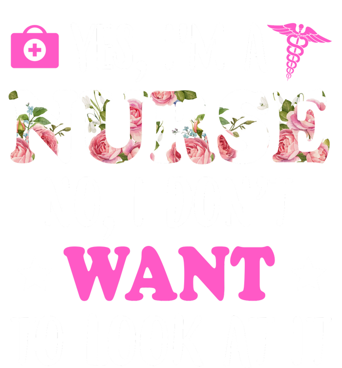 Yes I'm A Nurse Funny Floral Wool Snapback Cap