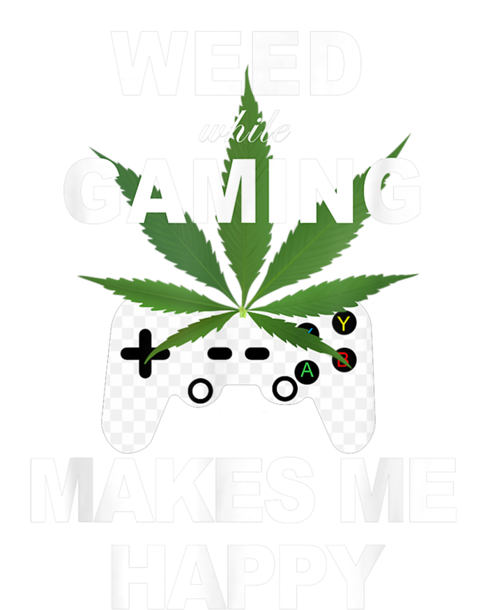 Weed While Gaming Cool Weed Lover Gamer Ladies Long Sleeve Shirt