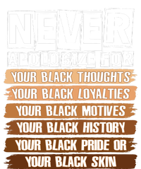 Never Apologize For Your Black History Short Acrylic Beanie