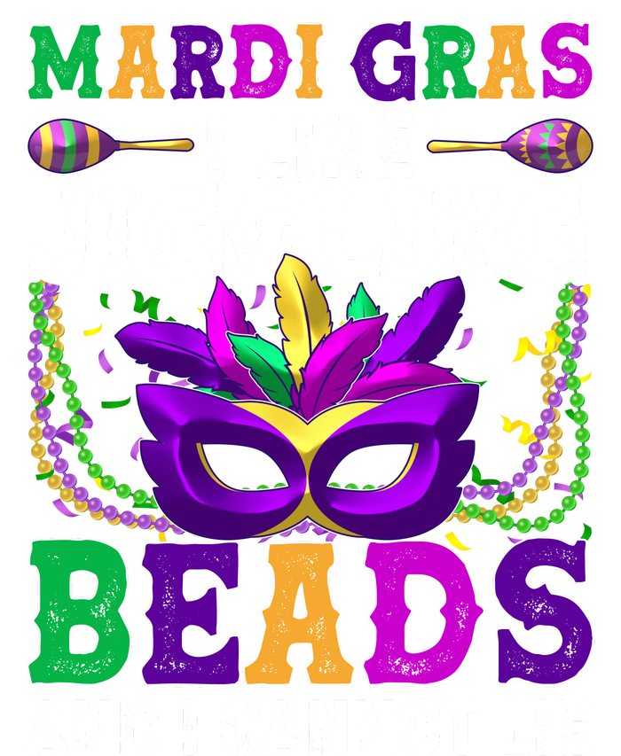 Funny Mardi Gras I Like Jiggling Beads And I Cannot Lie Long Sleeve Shirt