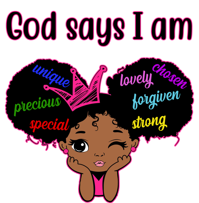 God Say I Am Black Female T-Shirt