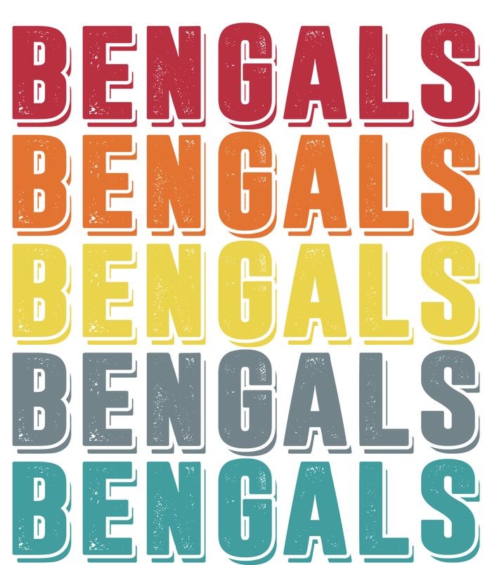 Bengals Colorful Retro Adult ChromaSoft Performance T-Shirt