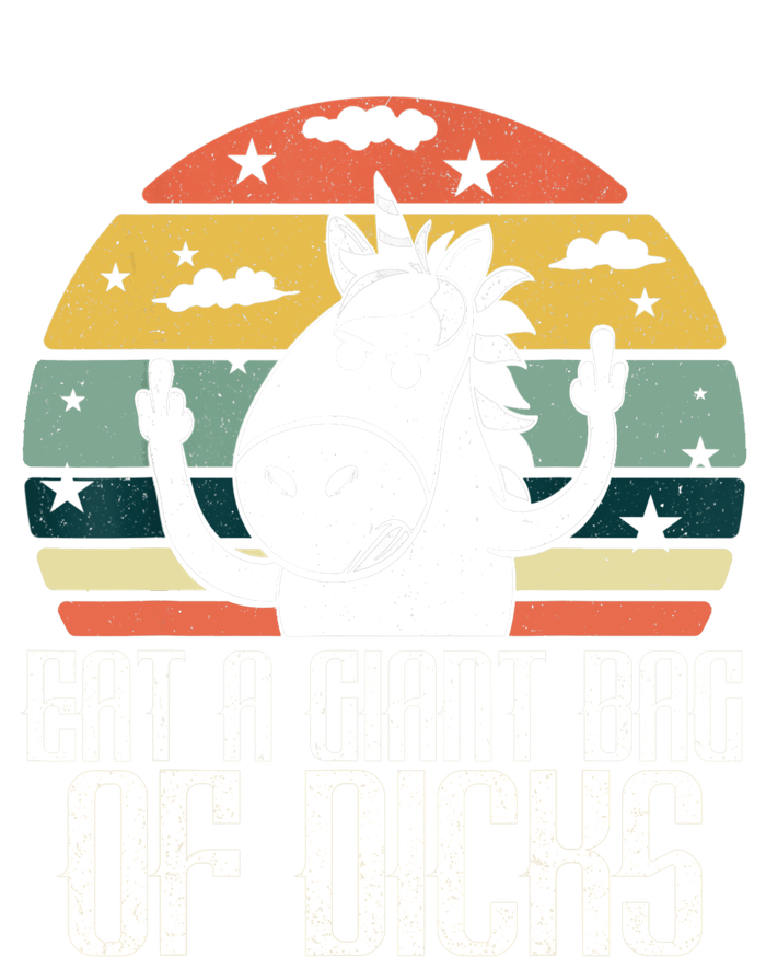 Funny Eat A Giant Bag Of Dicks Gift Funny Unicorn Apparel Item Gift Tie-Dye T-Shirt