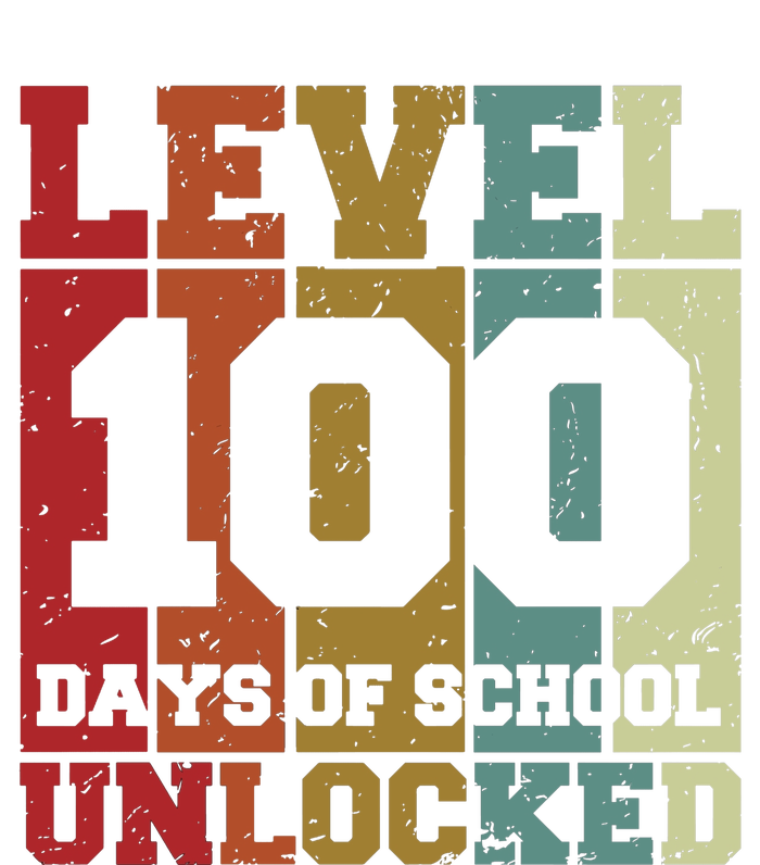 Level 100 Days Of School Unlocked Funny School Flexfit Unipanel Trucker Cap