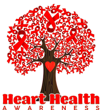 Heart Health Awareness Red Ribbon Heart Tree T-Shirt