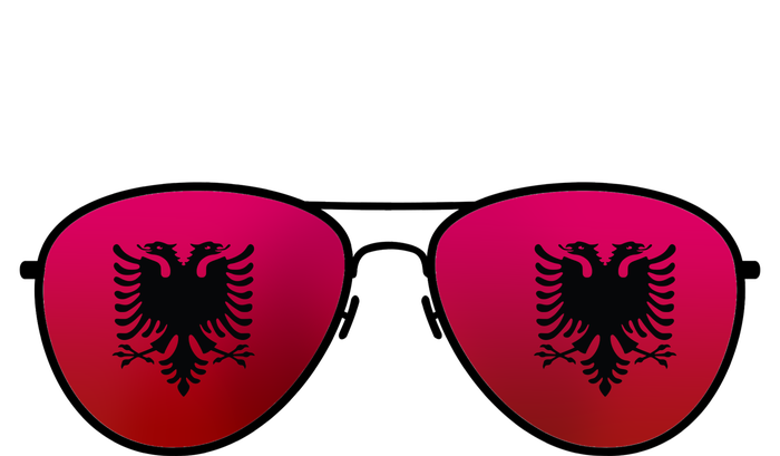 Albania Flag Aviator Sunglasses T-Shirt