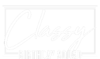 Funny Classy Birthday Squad Matching Group Shirts Women's Long Sleeve Flannel Pajama Set 