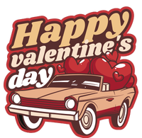 Happy Valentine's Day Vintage Car Full Zip Hoodie