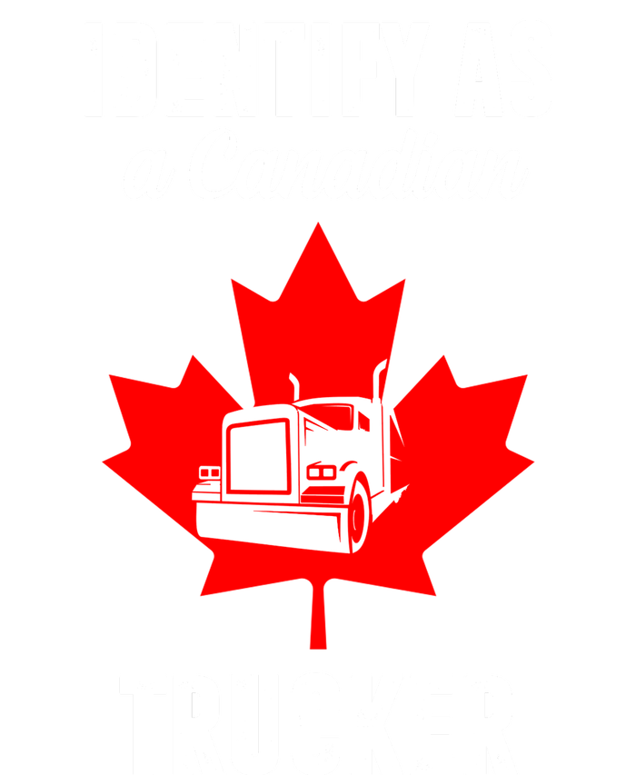 Identify As A Canadian Trucker Kids Long Sleeve Shirt