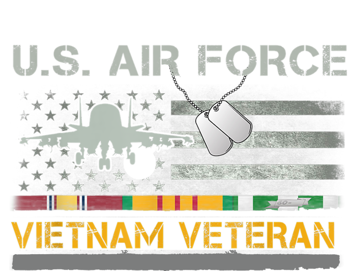 Great Gift US Air Force Vietnam Veteran USAF Veteran USA Flag Gift Canvas