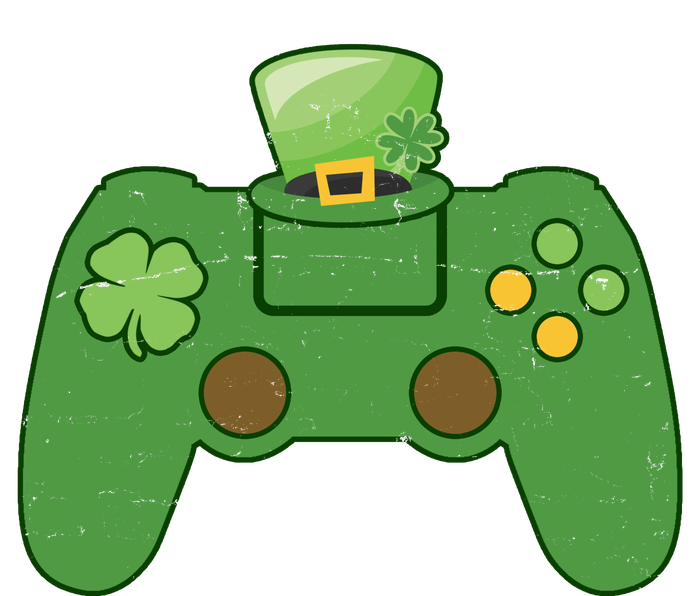 St Patrick's Day Gaming Controller Valucap Bio-Washed Visor