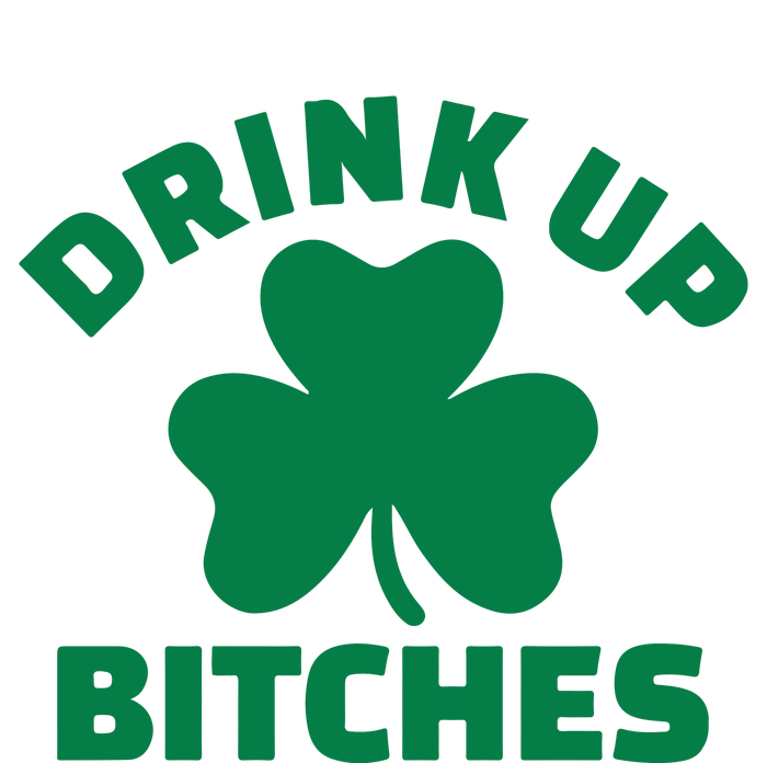 Drink Up Bitches With Shamrock, St Patrick's Day Performance Sprint T-Shirt