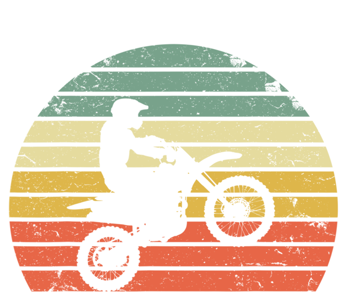 Vintage Motocross Gift Dirt Bike Silhouette Retro Dirt Bike Gift Tie-Dye T-Shirt