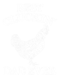 Best Cluckin' Dad Ever Gift Funny Father's Day Chicken Farm Gift Women's Long Sleeve Flannel Pajama Set 