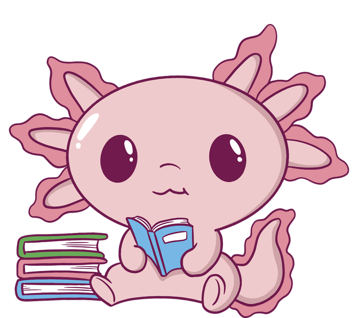 Axolotl Reading T-Shirt