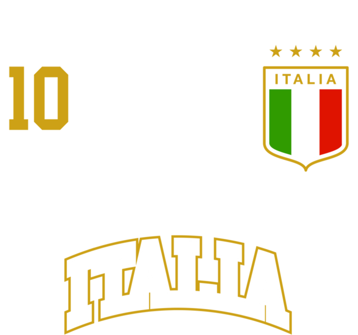 Funny Italy Soccer Team Gift Number 10 Sports Italian Flag Gift Hoodie