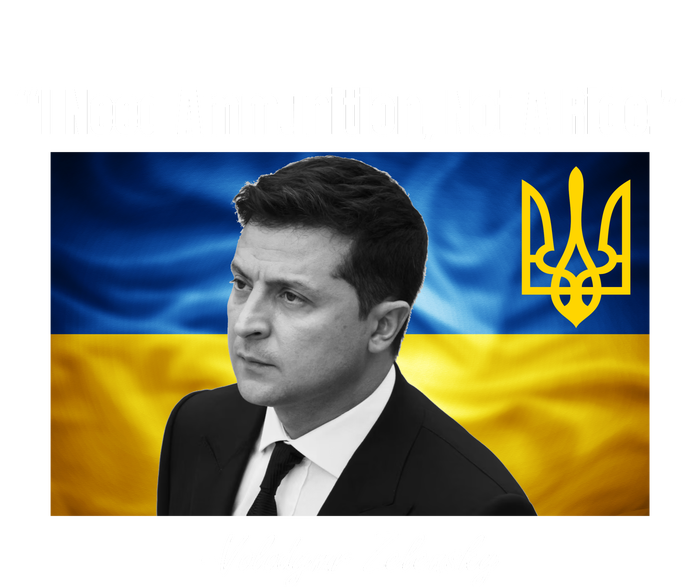 I Need Ammunition Not A Ride Volodymyr Zelensky Support Ukraine T-Shirt