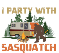 I Party With Sasquatch Bigfoot Camping Funny Gift Vintage Funny Camper Gift Mesh Reversible Basketball Jersey Tank