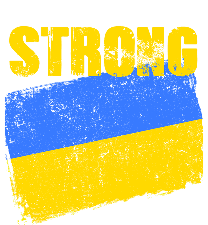 Ukrainian Strong Pride Ukraine Flag Support Free Ukrainians Women's Crop Top Tee