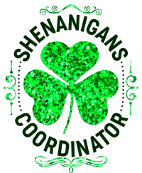 Funny St Patrick's Day Shenanigans Coordinator Lucky Shamrock Clover T-Shirt