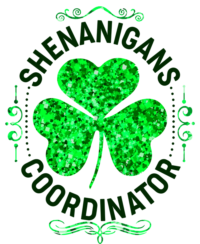 Funny St Patrick's Day Shenanigans Coordinator Lucky Shamrock Clover T-Shirt