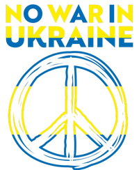 No War In Ukraine Peace Sign Symbol Women's Perfect Tri Rocker Tank