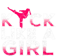 I Kick Like A Girl Gift Funny Karate Kickboxing Girl Gift Tank Top