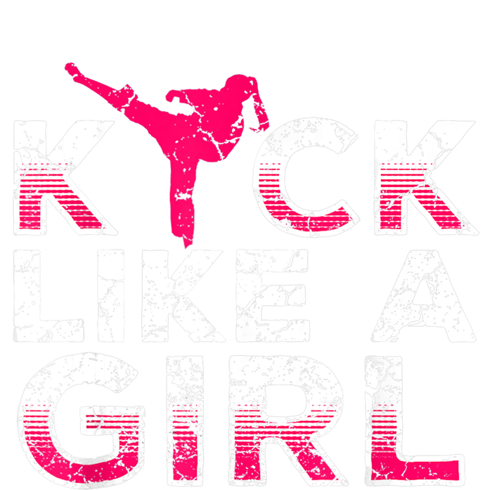 I Kick Like A Girl Gift Funny Karate Kickboxing Girl Gift Tank Top