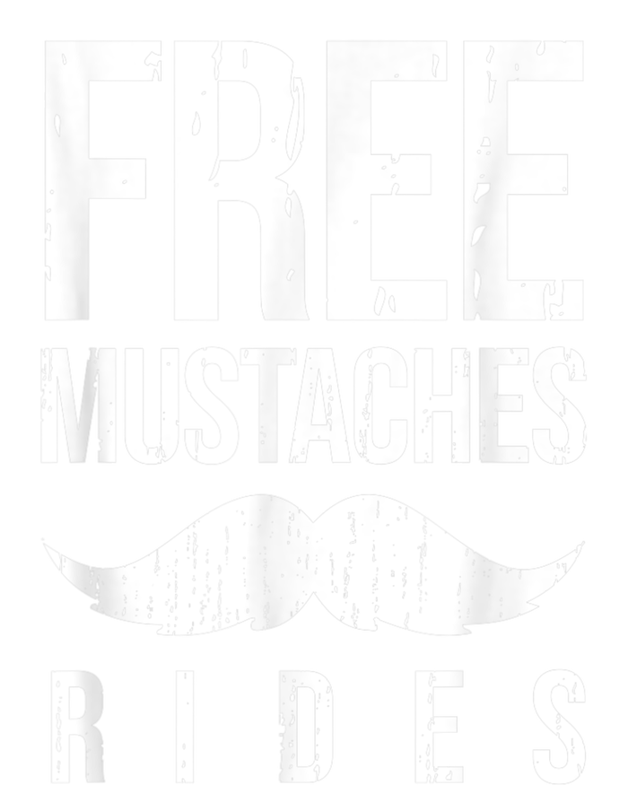 Free Mustache Rides Funny Women's Racerback Cropped Tank