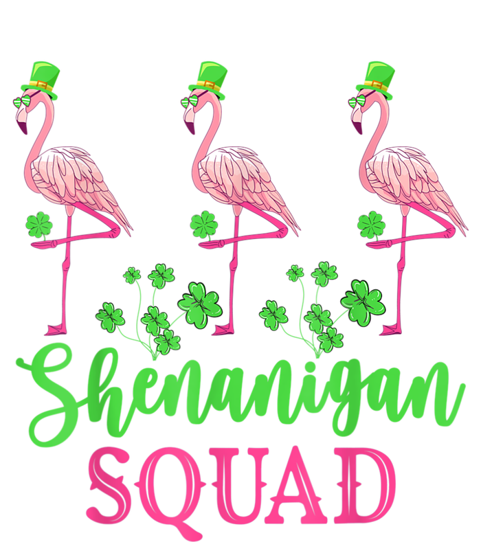 Shenanigan Squad Irish Flamingo Leprechaun St Patrick's Day T-Shirt