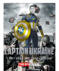 Captain Ukraine Stand With Zelenskyy I Dont Need A Ride Ammo Army Kids Hoodie