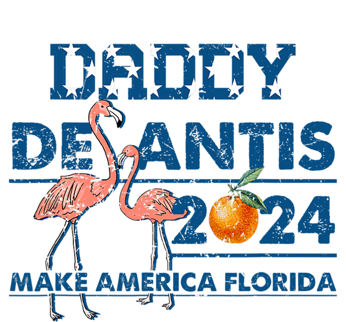 Daddy 2024 Desantis Make America Florida Flamingo And Orange Women's Strappy Tank