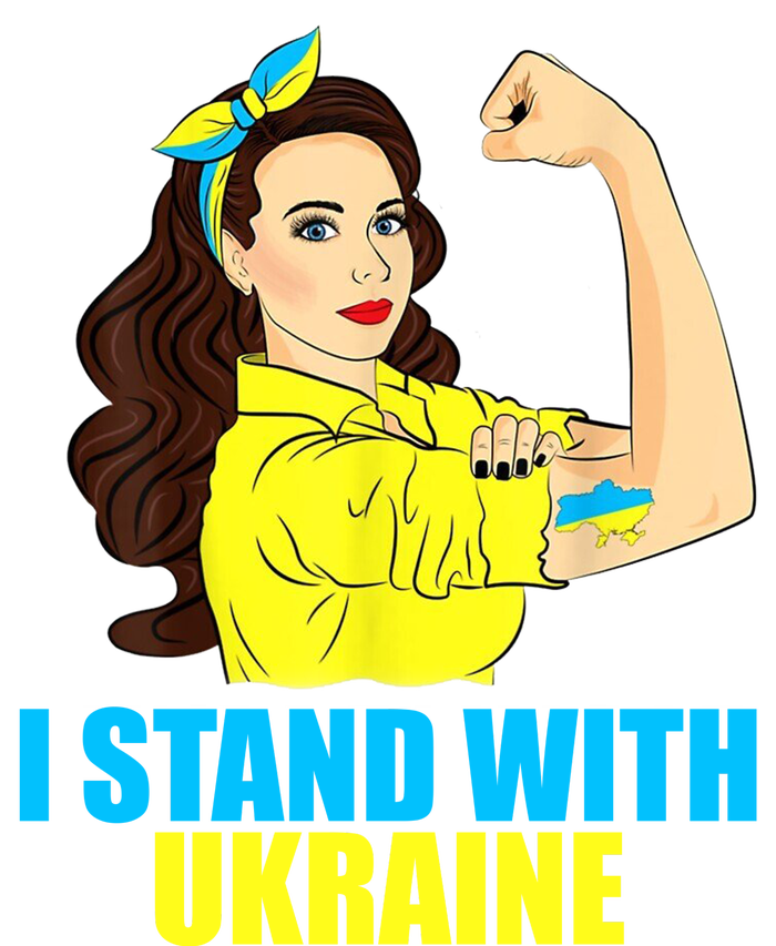 Strong Female Support Ukraine I Stand With Ukraine T-Shirt