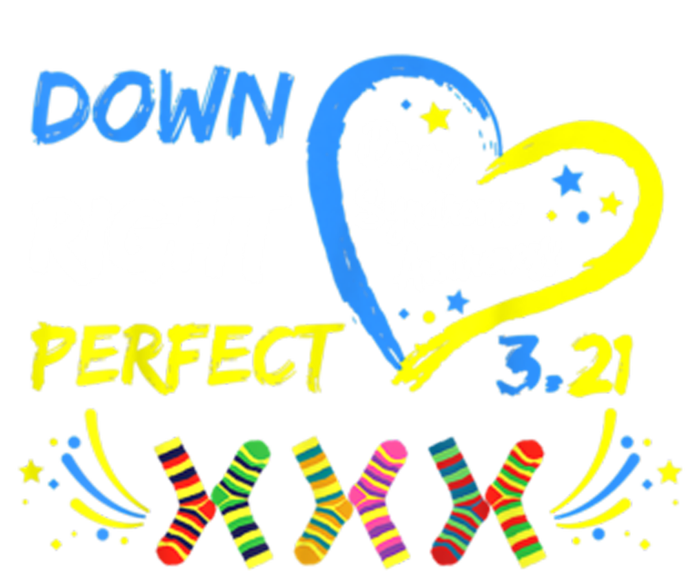 Down Right Perfect Down Syndrome Awareness Striped Beanie with Solid Band