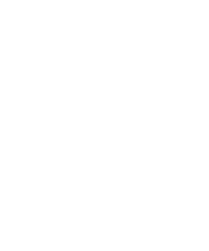 Plans With My Pig Ironic Farmer Pork Gift Sweatshirt Cinch Pack Bag