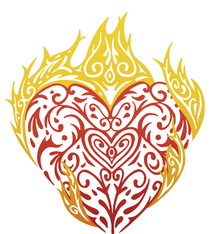 Flaming Tribal Heart Toddler Sweatshirt