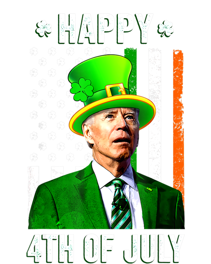 Happy 4th Of July Confused Funny Joe Biden St Patricks Day Women's Racerback Tank