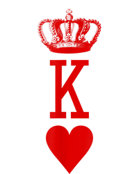 King Of Hearts Vintage Crown Engraving Card Microfiber Hand Towel