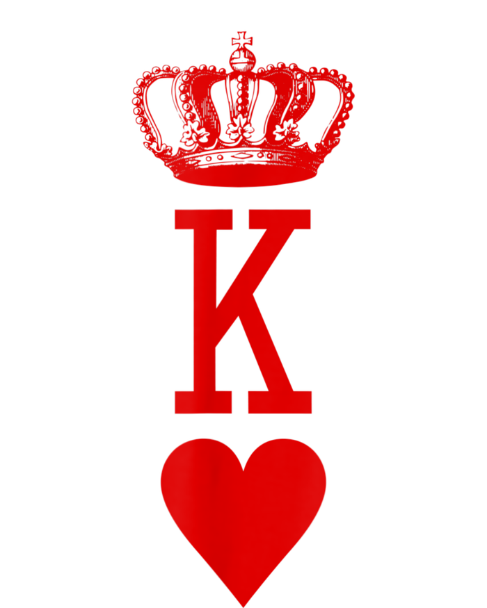 King Of Hearts Vintage Crown Engraving Card Microfiber Hand Towel