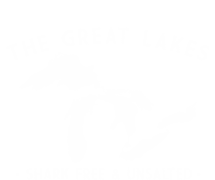 Cool Gift Great Lakes Shark Free And Unsalted Funny Vintage Coaster