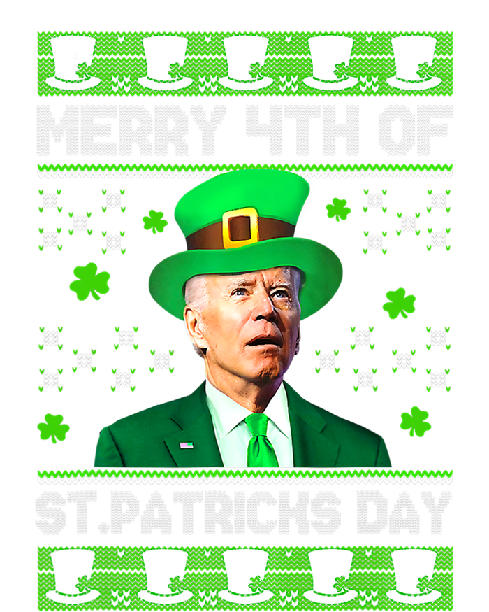 Merry 4th Of St Patricks Day Joe Biden Leprechaun Hat Clover Premium T-Shirt