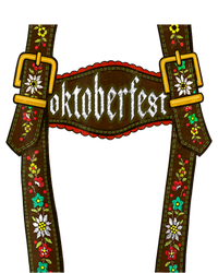 Lederhosen Suspenders Oktoberfest Bavarian Munich Beer V-Neck T-Shirt