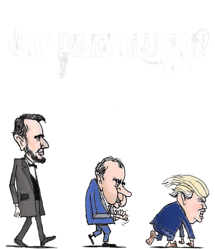 Anti Trump Republican Gop De Evolution Gift Gorilla Channel Gift T-Shirt