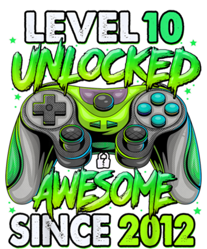 Level 10 Unlocked Awesome 2012 Video Game 10th Birthday Premium Hoodie