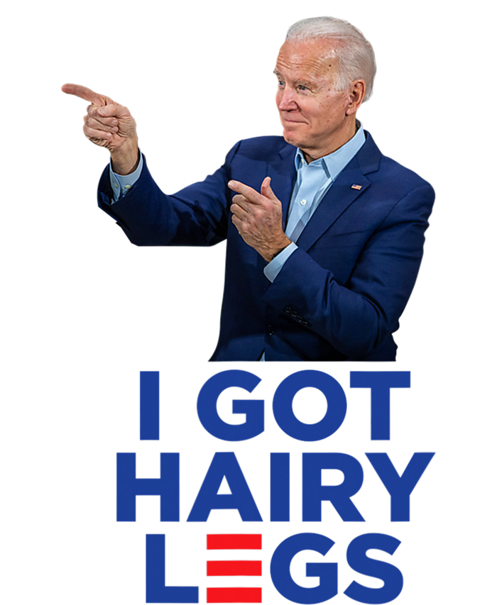 I Got Hairy Legs Funny Joe Biden Logo Parody Meme Valucap Bio-Washed Visor