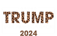 Donald Trump 2024 Gift Take America Back Leopard Print Gift Women Women's Tri-Blend 3/4-Sleeve Raglan Shirt