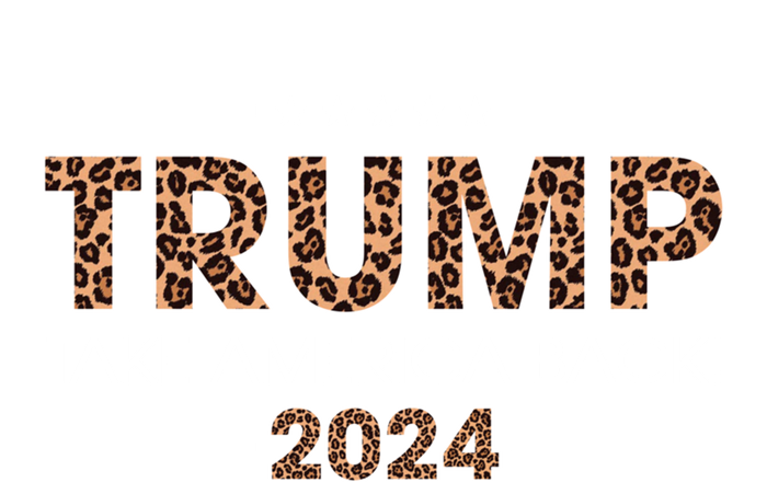 Donald Trump 2024 Gift Take America Back Leopard Print Gift Women Women's Tri-Blend 3/4-Sleeve Raglan Shirt