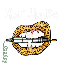 Leopard Lips With Nail Technician Drill Cool Nail Hustler T-Shirt