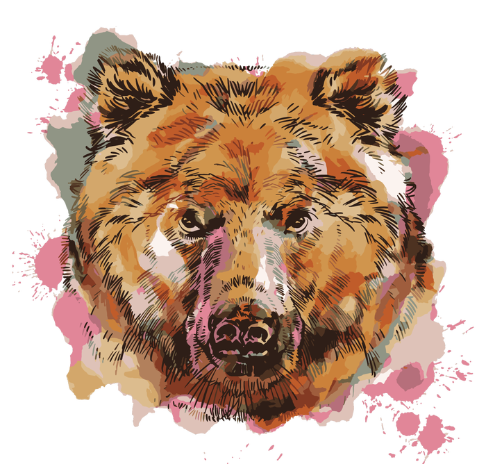 Wild Bear Art T-Shirt