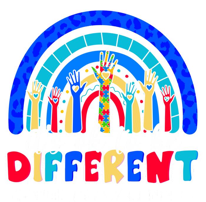 Cute Colorful It's Ok To Be Different #Autism Awareness Bumper Sticker